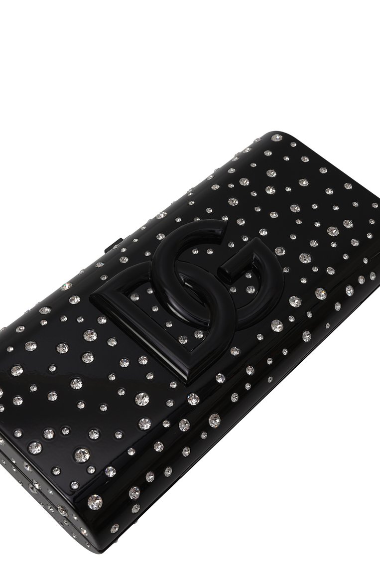 Женский клатч dolce box DOLCE & GABBANA черного цвета, арт. BB7622/A9U81 | Фото 3 (Размер: small; Материал: Экокожа; Женское Кросс-КТ: Вечерняя сумка, Клатч-клатчи)