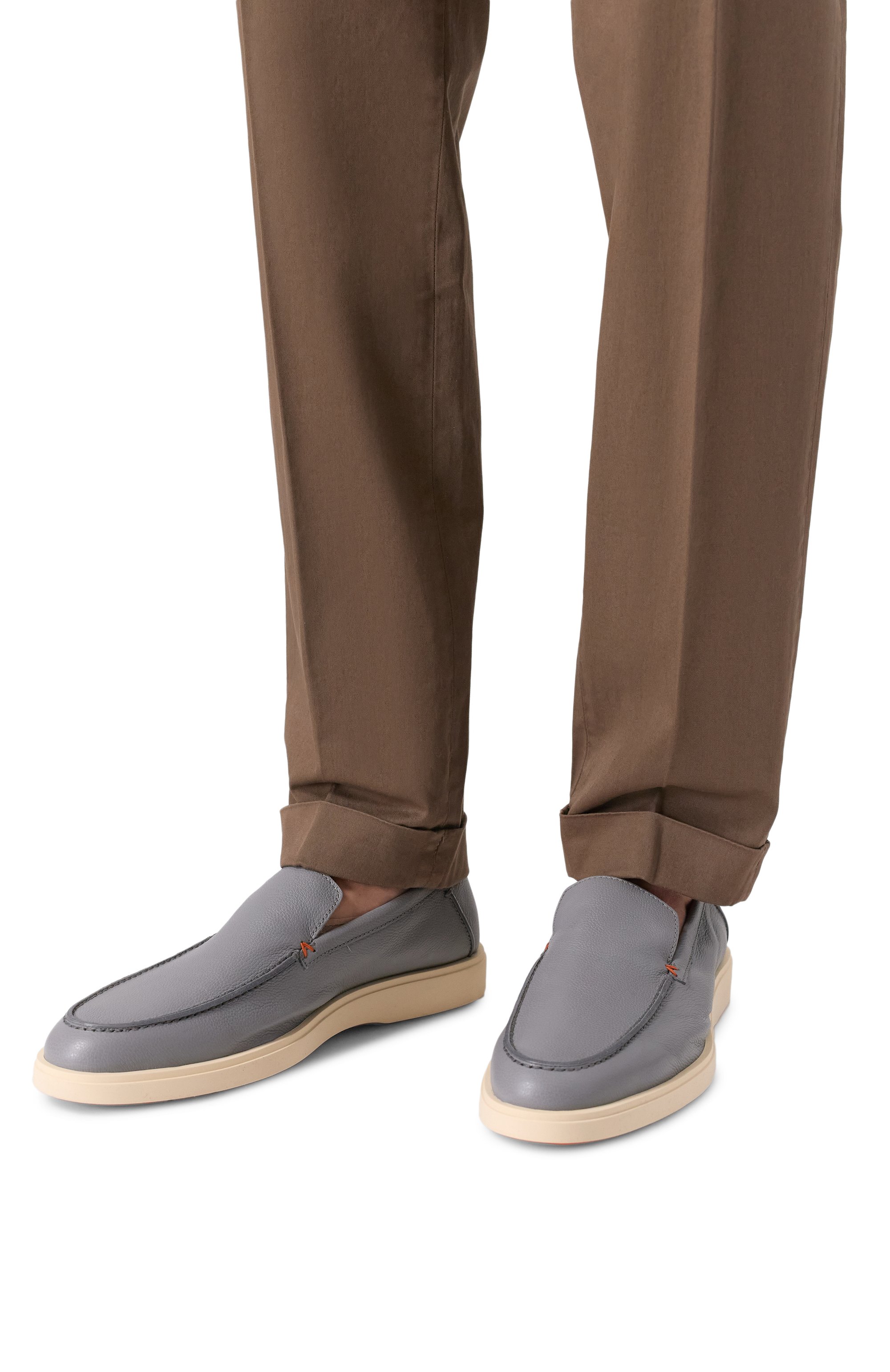 Кожаные лоферы detroit SANTONI, арт. MGDG17824TICSWLM, фото 3