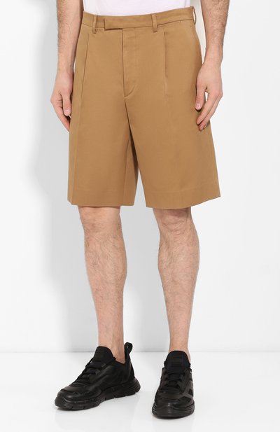 Хлопковые шорты PRADA, арт. UP0086-1UPX-F0594-201, фото 3