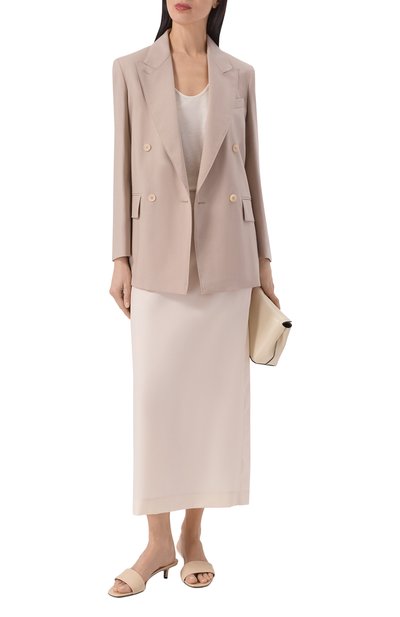 Женский жакет из шерсти и шелка MAX MARA, арт. MXMMITIC0