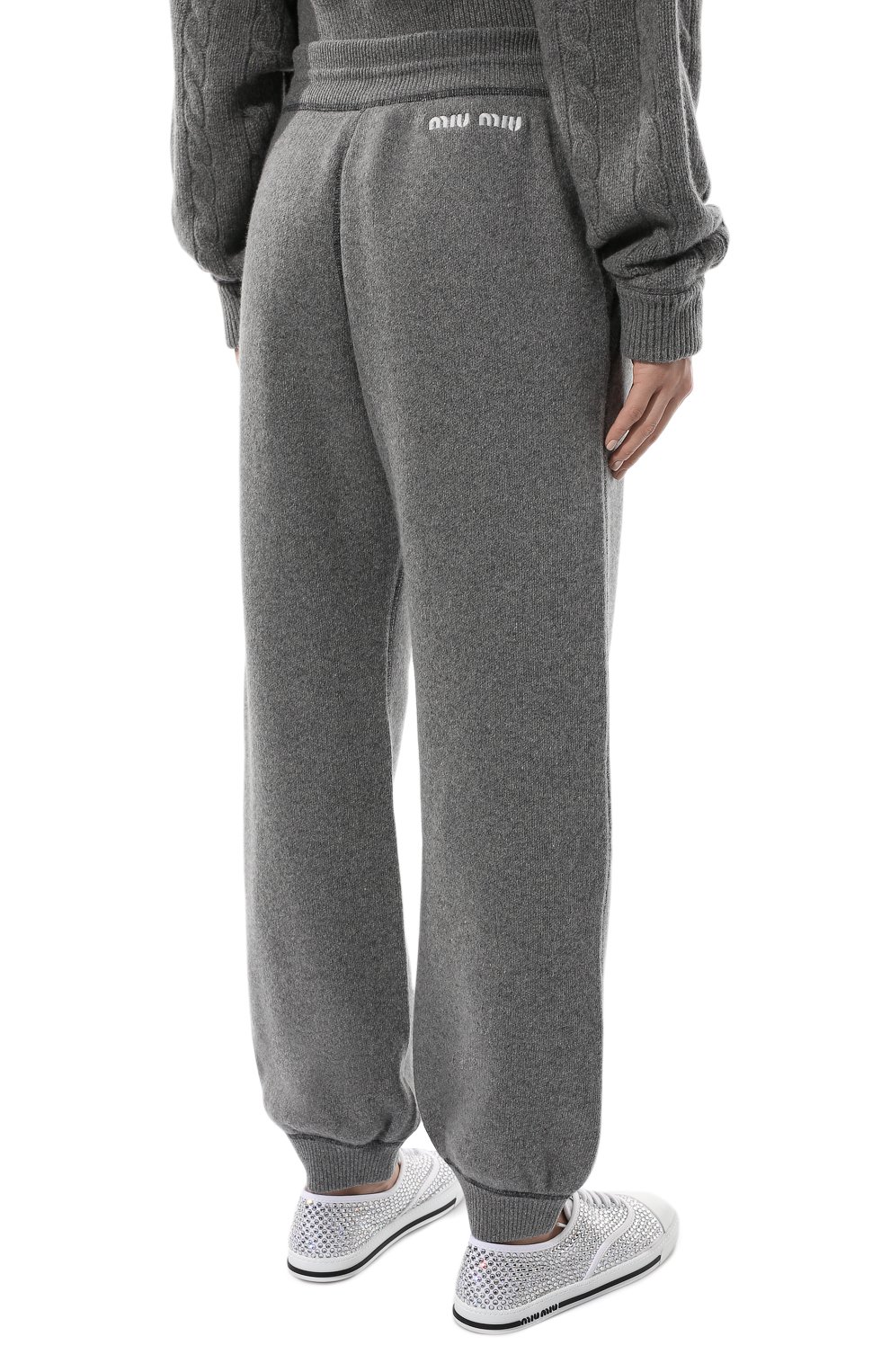 Шерстяные джоггеры MIU MIU, арт. MMP164-1ZDJ-F0031, фото 4