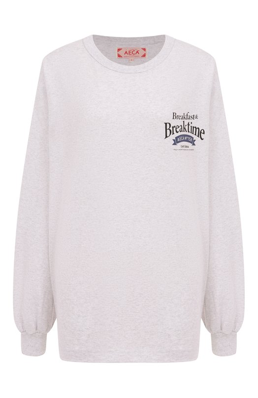 Хлопковый свитшот AECA WHITE AWCMSSBBTTLST001A2.LIGHT GREY (M) Серый AWCMSSBBTTLST001A2.LIGHT GREY (M)