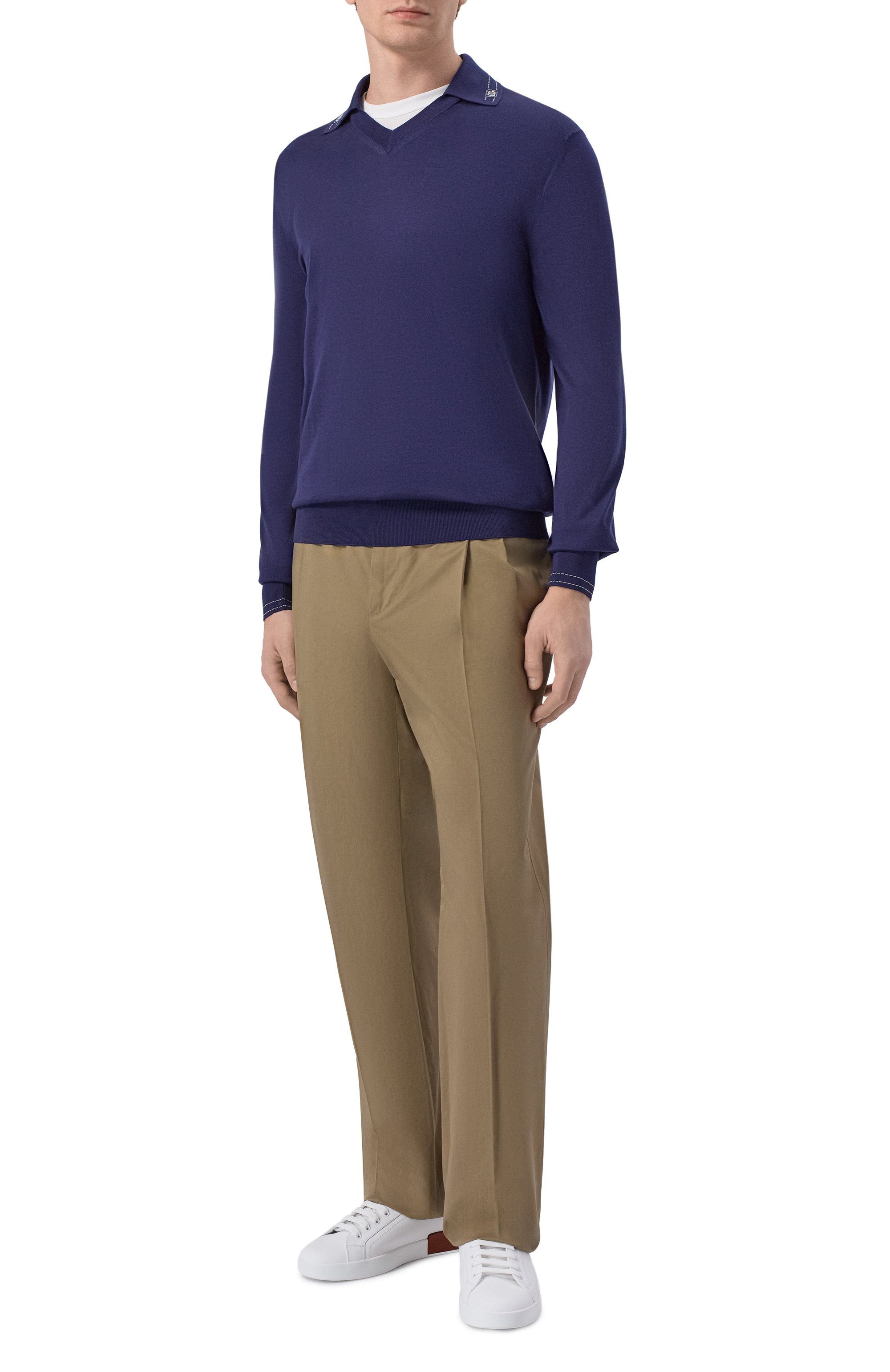 Шелковое поло DOLCE & GABBANA, арт. GXZBAT/JBS0I, фото 2