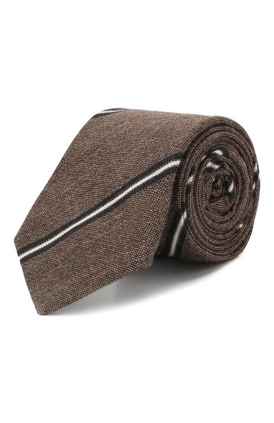 Мужской галстук из смеси хлопка и шелка BRUNELLO CUCINELLI, арт. MQ8340018