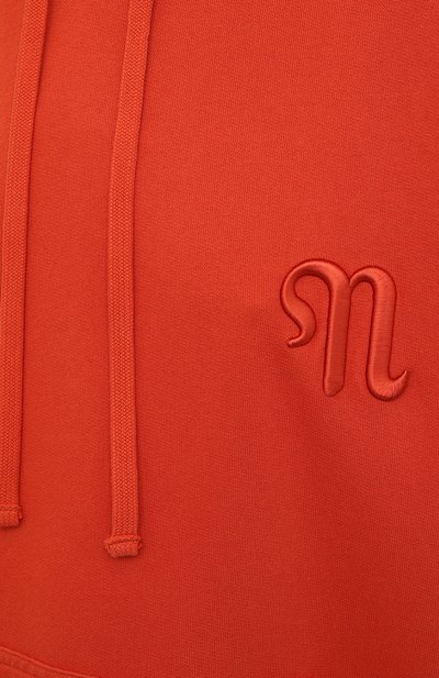 Хлопковое худи NANUSHKA оранжевого цвета по цене 47700 руб., арт. EVER_MARSALA_0RGANIC FLEECE, фото 5 Хлопковое худи NANUSHKA, арт. EVER_MARSALA_0RGANIC FLEECE, фото 5