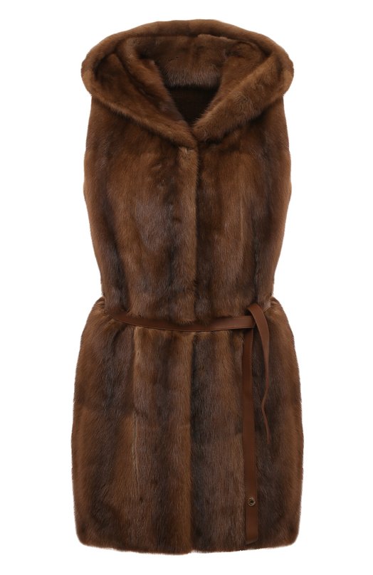 

Жилет из меха норки Loro Piana, Коричневый