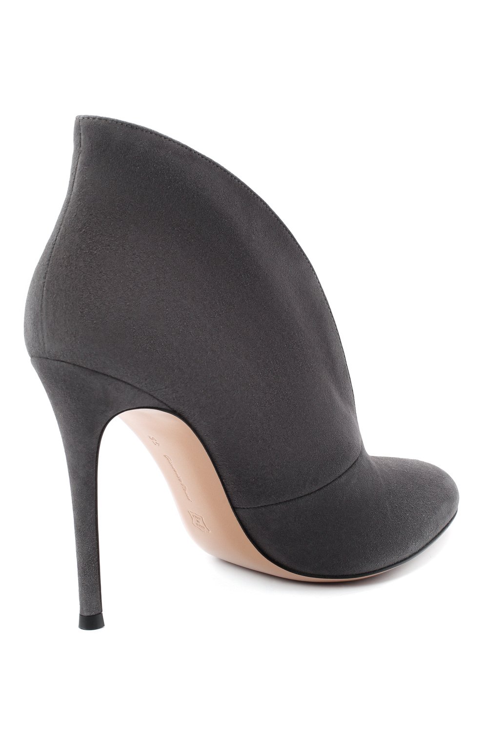 Замшевые ботильоны vamp GIANVITO ROSSI, арт. G29450.15RIC.CAS, фото 4