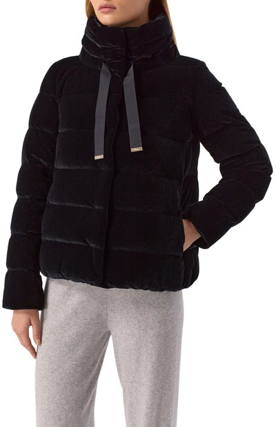 Бархатный пуховик HERNO, арт. PI002180D/15020S, фото 3