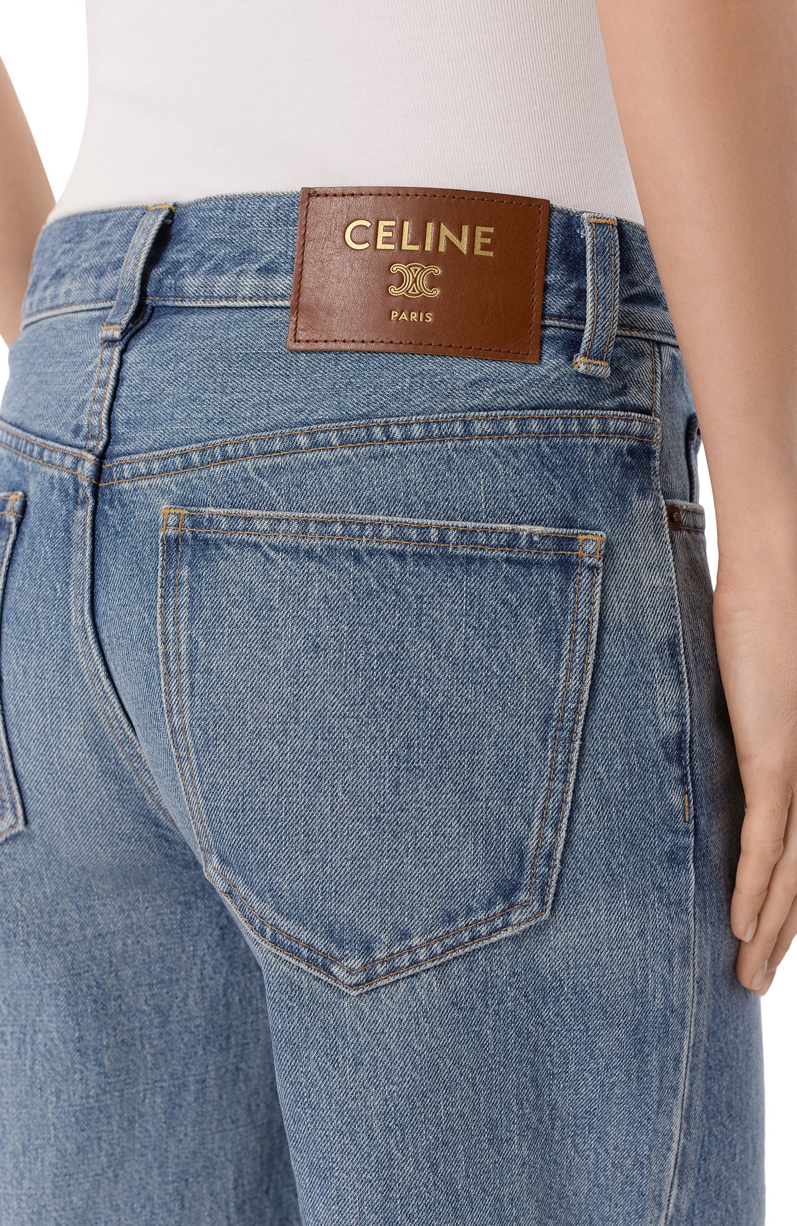 Джинсы CELINE голубого цвета по цене 137000 руб., арт. RP055/930F, фото 5 Джинсы CELINE, арт. RP055/930F, фото 5