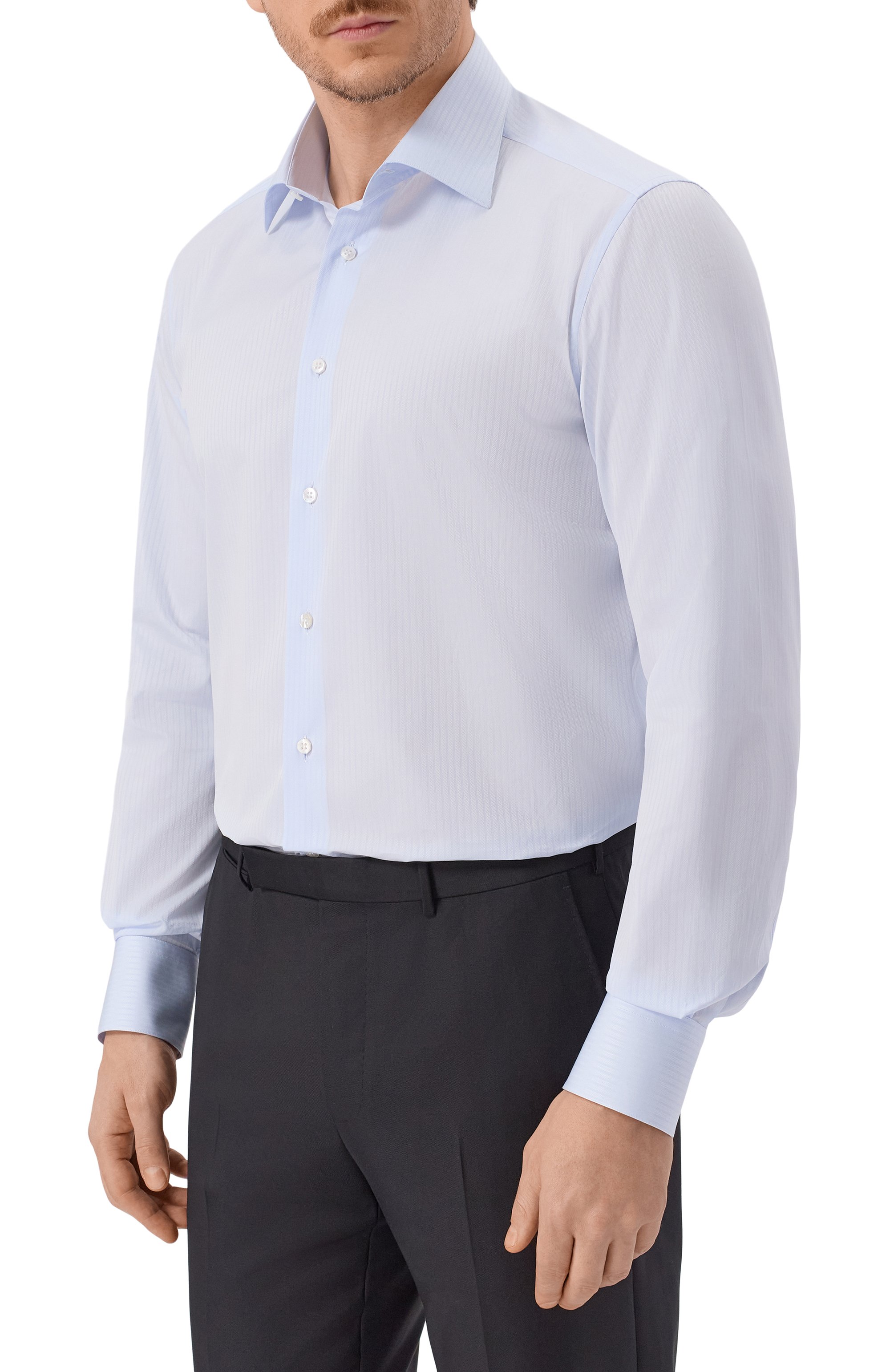 Хлопковая сорочка STEFANO RICCI, арт. MC003678/BN3103, фото 3