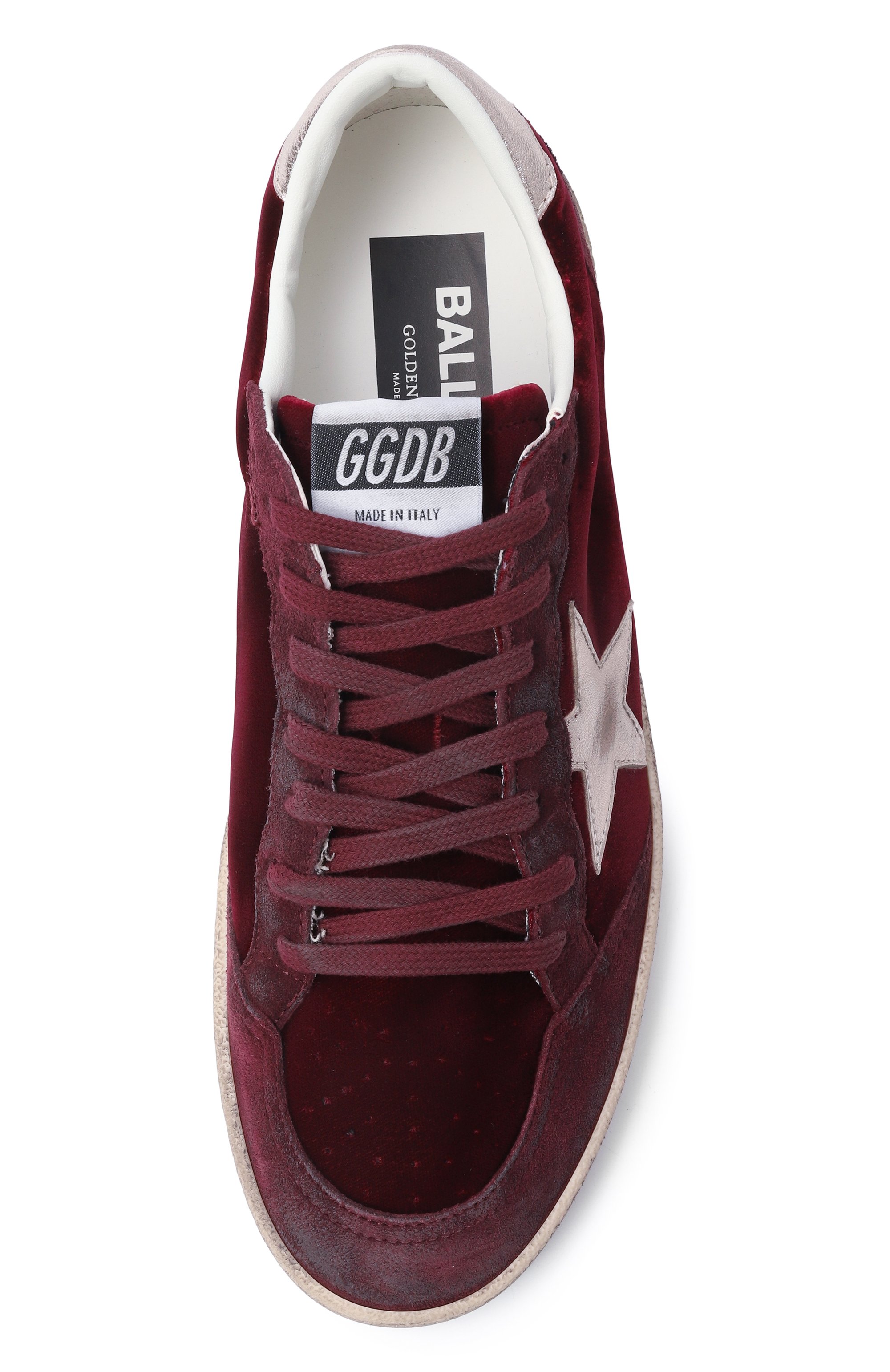 Комбинированные кеды ball star GOLDEN GOOSE DELUXE BRAND, арт. GWF00117.F007476, фото 6