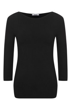 Женская лонгслив WOLFORD черного цвета, арт. 55040 | Фото 1 (Материал внешний: Хлопок, Синтетический материал; Нос: Не проставлено)