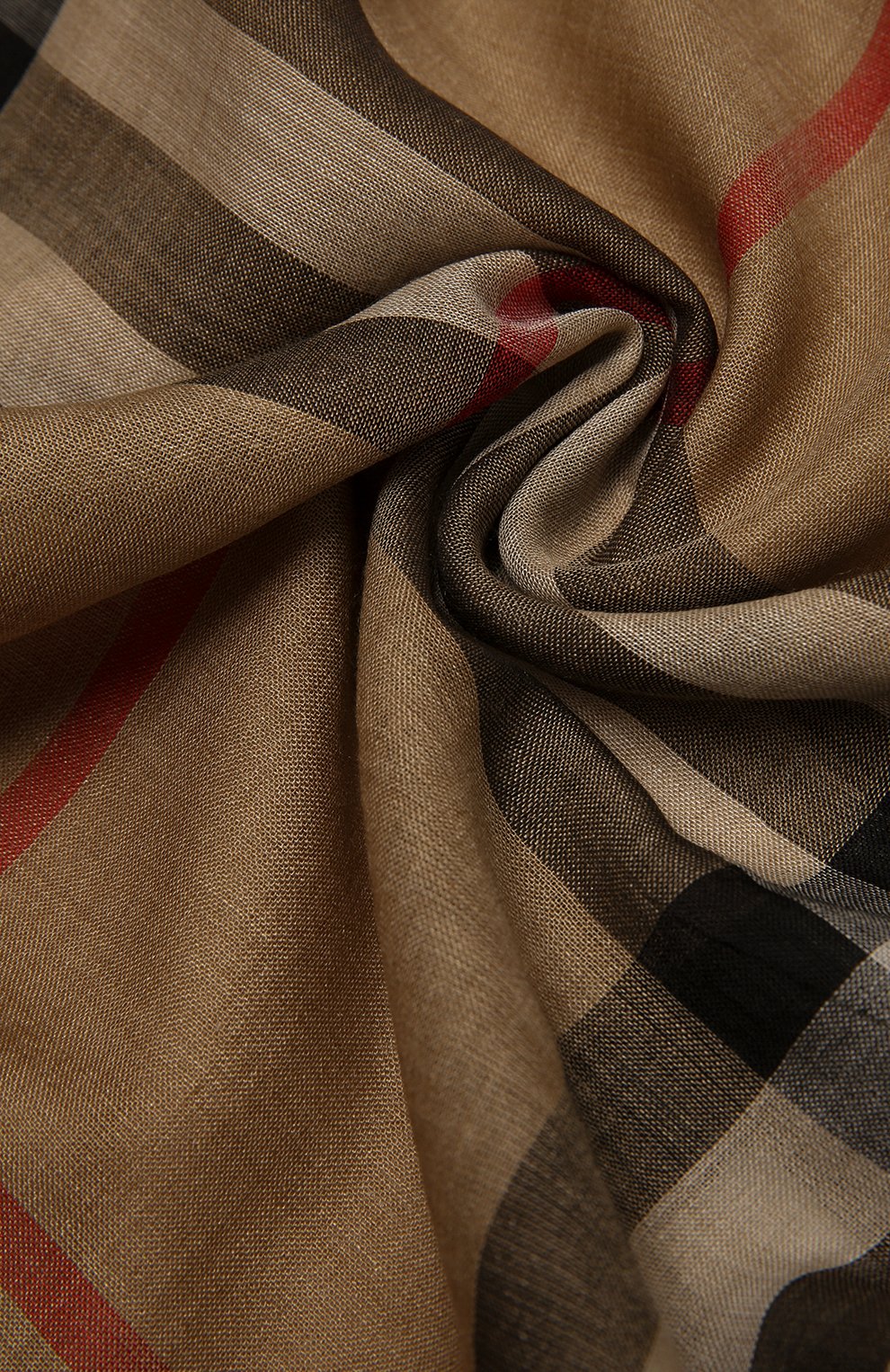 Шарф из смеси шерсти и шелка BURBERRY бежевого цвета по цене 45300 руб., арт. 8018468, фото 3 Шарф из смеси шерсти и шелка BURBERRY, арт. 8018468, фото 3