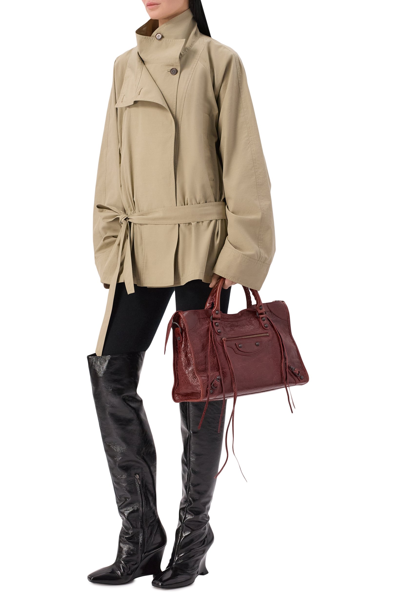 Сумка le city medium BALENCIAGA бордового цвета по цене 399500 руб., арт. 865760/2ACFH, фото 3 Сумка le city medium BALENCIAGA, арт. 865760/2ACFH, фото 3
