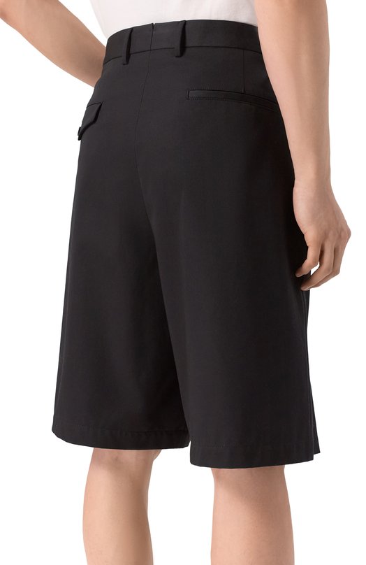 Хлопковые шорты Ann Demeulemeester B0013736/FA709 Чёрный  B0013736/FA709 Фото 4