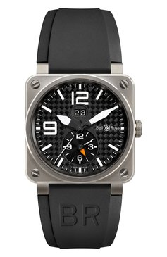 Мужские часы gmt 24h BELL & ROSS бесцветного цвета, арт. BR03-51GMT | Фото 1 (Механизм: Автомат; Региональные ограничения белый список (Axapta Mercury): Не проставлено; Материал корпуса: Титан; Цвет циферблата: Чёрный; Нос: Не проставлено; Ограничения доставки: m-style)