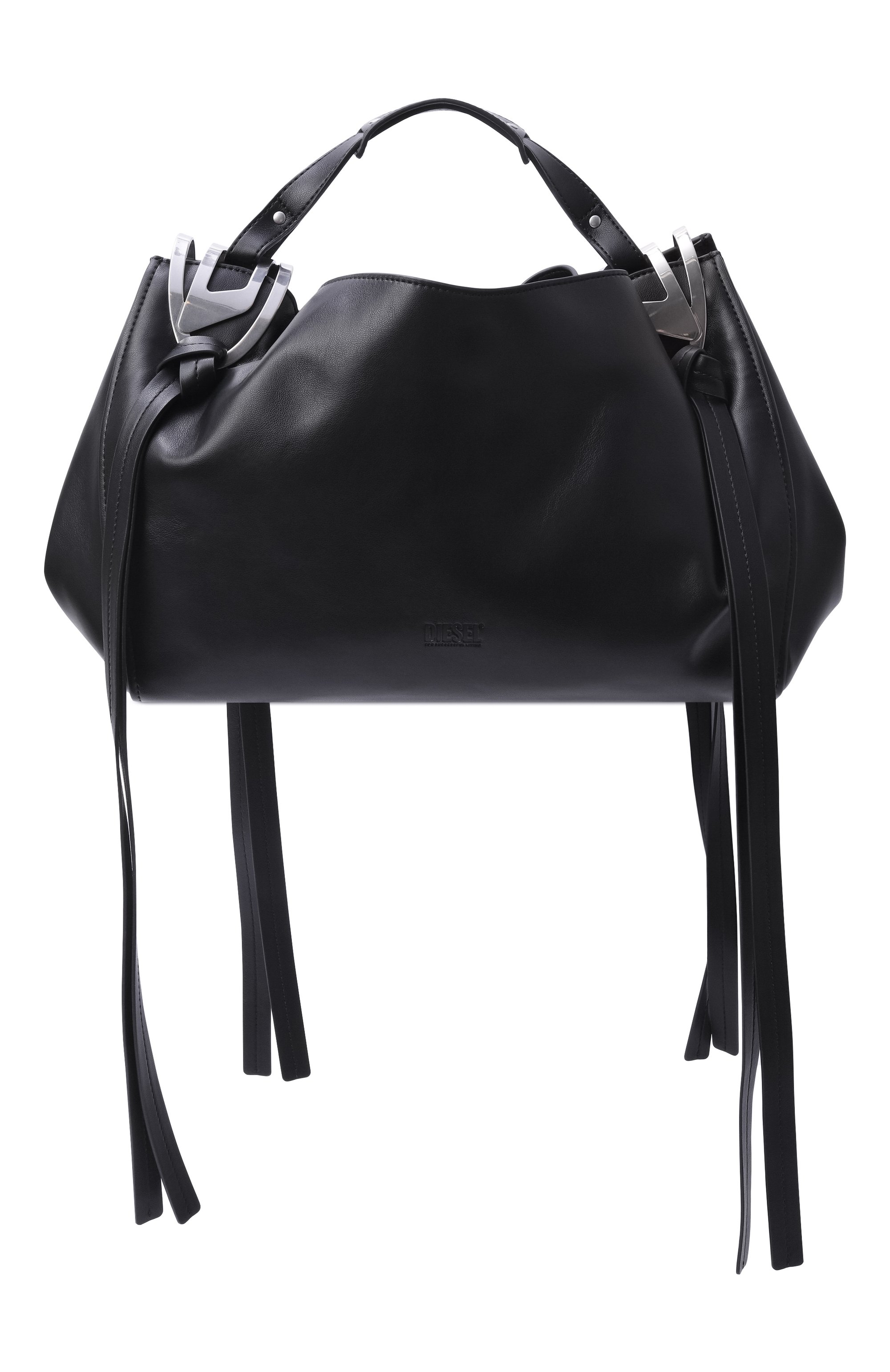 Сумка knot-d medium DIESEL черного цвета по цене 59950 руб., арт. X10714/P5184, фото 1 Сумка knot-d medium DIESEL, арт. X10714/P5184, фото 1