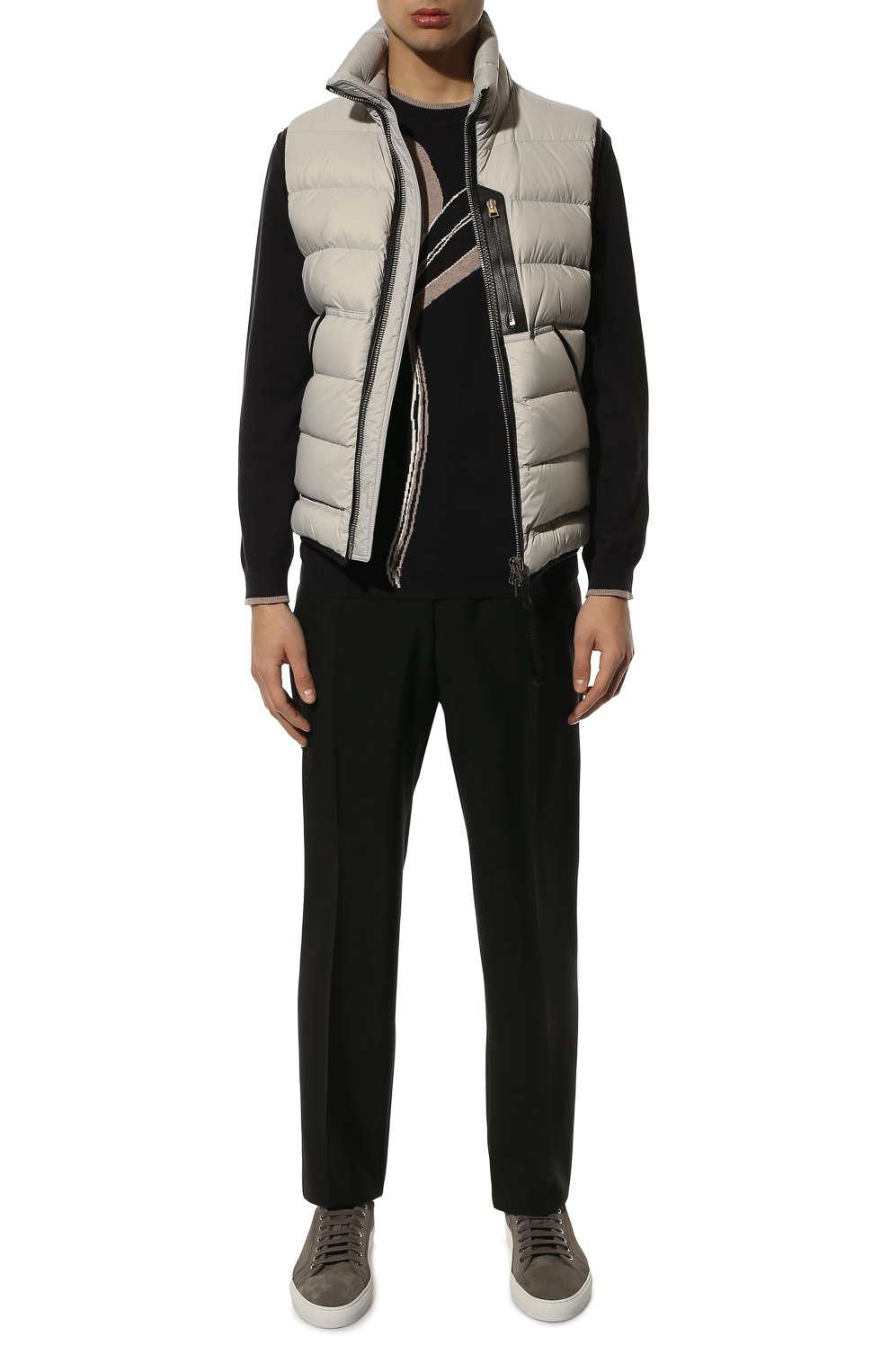 Замшевые кеды tennis BRIONI серого цвета по цене 87600 руб., арт. QHL80L/P1704, фото 2 Замшевые кеды tennis BRIONI, арт. QHL80L/P1704, фото 2