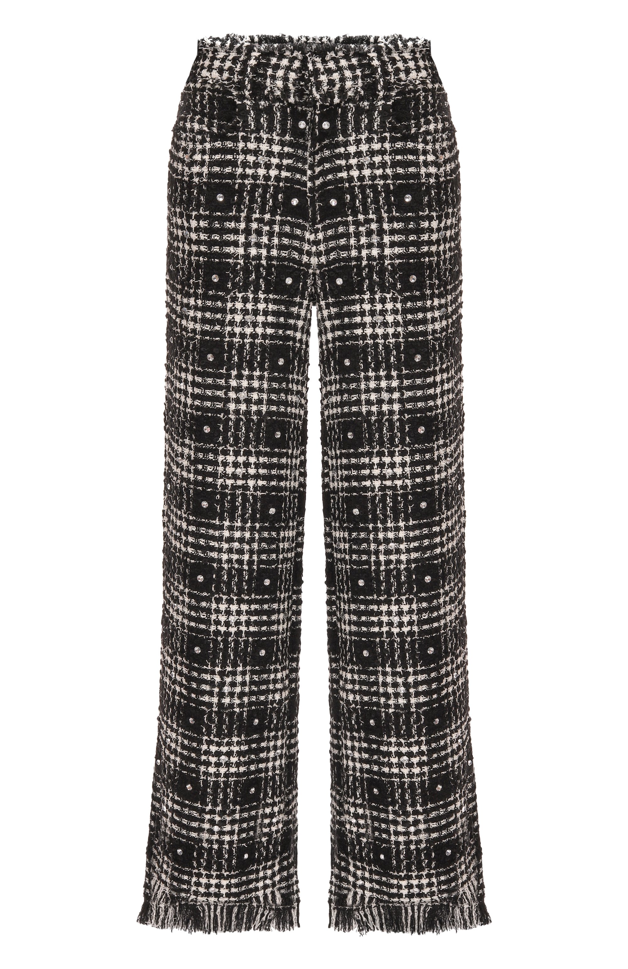 Твидовые брюки GIUSEPPE DI MORABITO черно-белого цвета по цене 92650 руб., арт. 05FWPA091C 05326, фото 1 Твидовые брюки GIUSEPPE DI MORABITO, арт. 05FWPA091C 05326, фото 1
