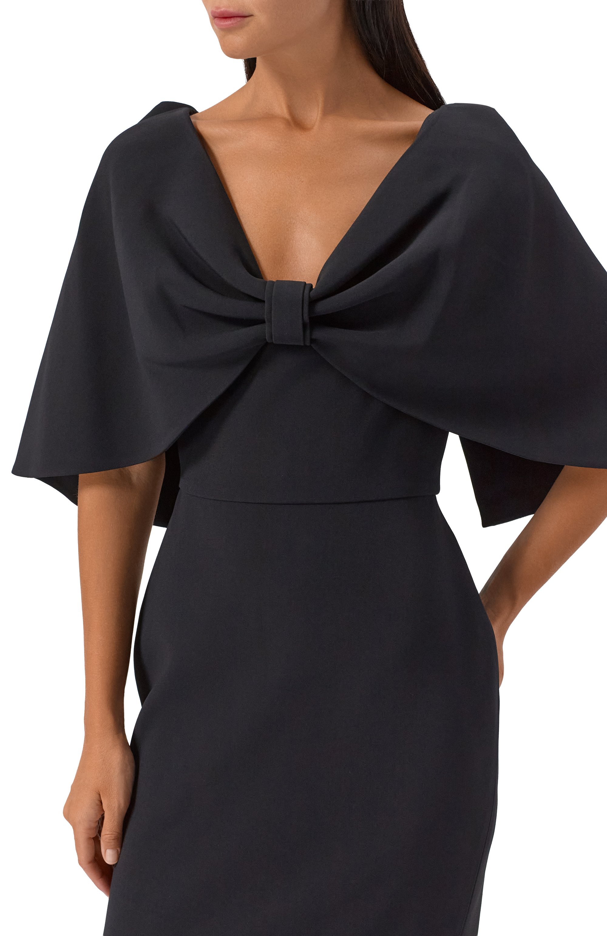 Шелковое платье ELIE SAAB черного цвета по цене 328000 руб., арт. D0834NP25/CD003, фото 5 Шелковое платье ELIE SAAB, арт. D0834NP25/CD003, фото 5