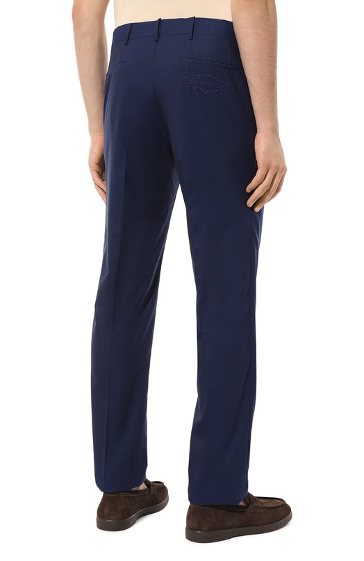 Шерстяные брюки Stefano Ricci M5T022SR14/W501 Синий  M5T022SR14/W501 Фото 4
