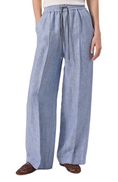 Брюки изо льна и вискозы LORENA ANTONIAZZI, арт. P2542PA31A/4793, фото 3