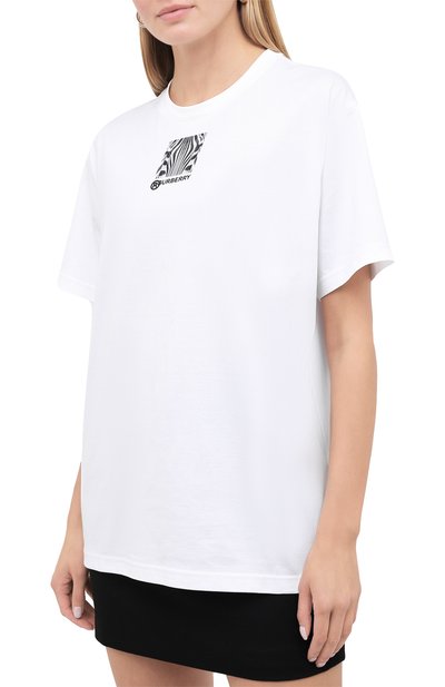 Хлопковая футболка BURBERRY, арт. 8030772, фото 3