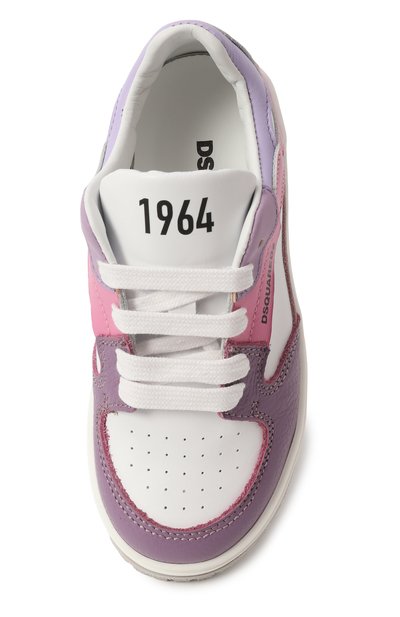 Кожаные кеды DSQUARED2 сиреневого цвета по цене 29950 руб., арт. 80223/VAR4/28-35, фото 4 Кожаные кеды DSQUARED2, арт. 80223/VAR4/28-35, фото 4