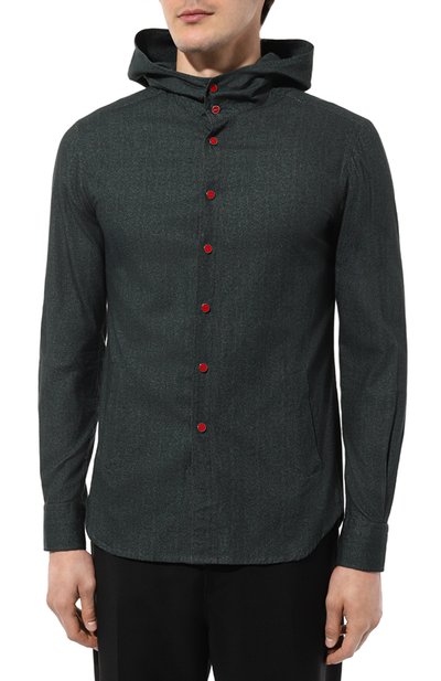 Хлопковая рубашка KITON, арт. UMCMARH0908606, фото 3