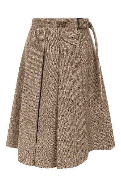 Женская юбка из шерсти и шелка BRUNELLO CUCINELLI, арт. MG530G3906