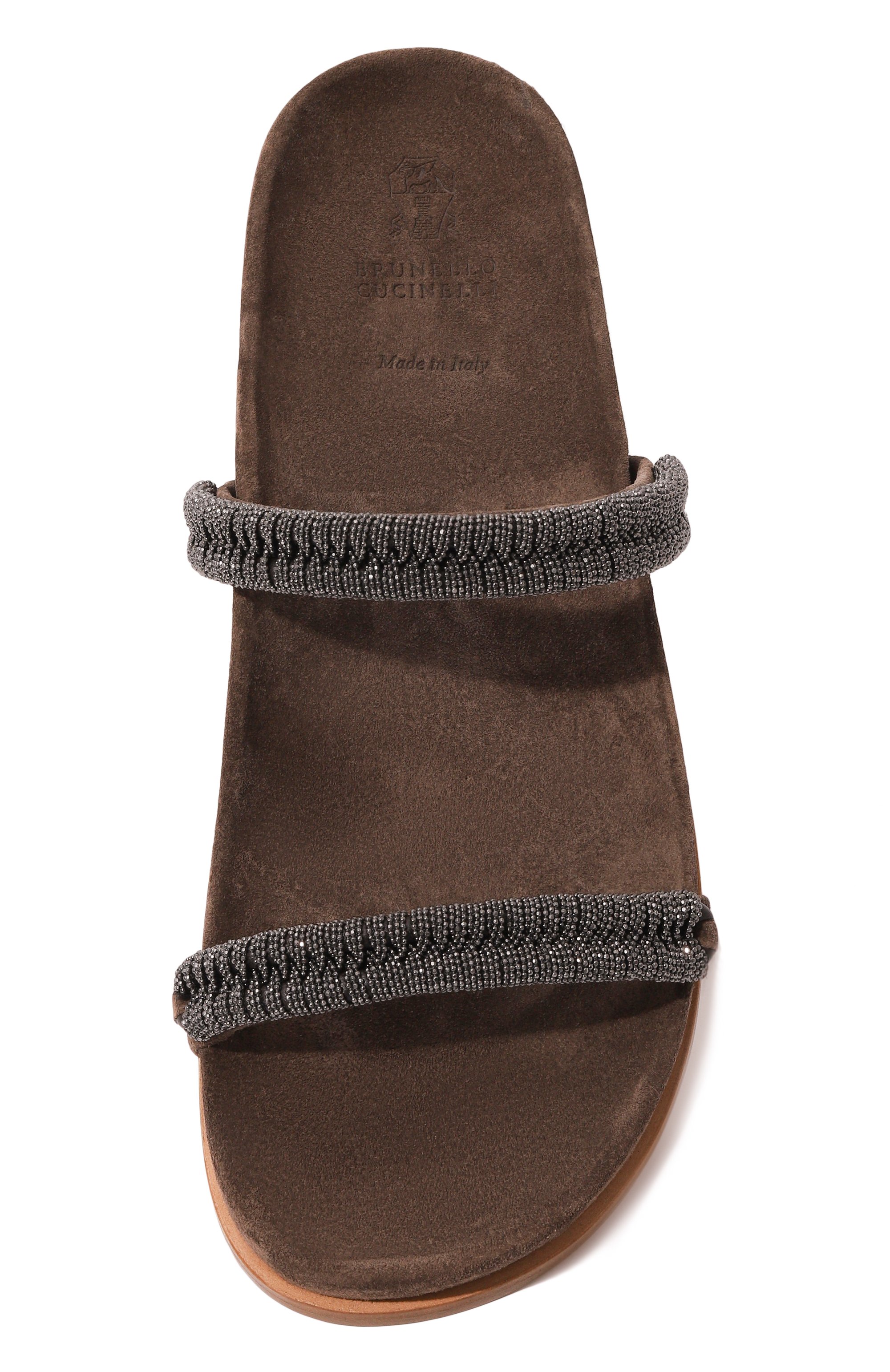 Замшевые шлепанцы BRUNELLO CUCINELLI, арт. MZSFC2627, фото 6