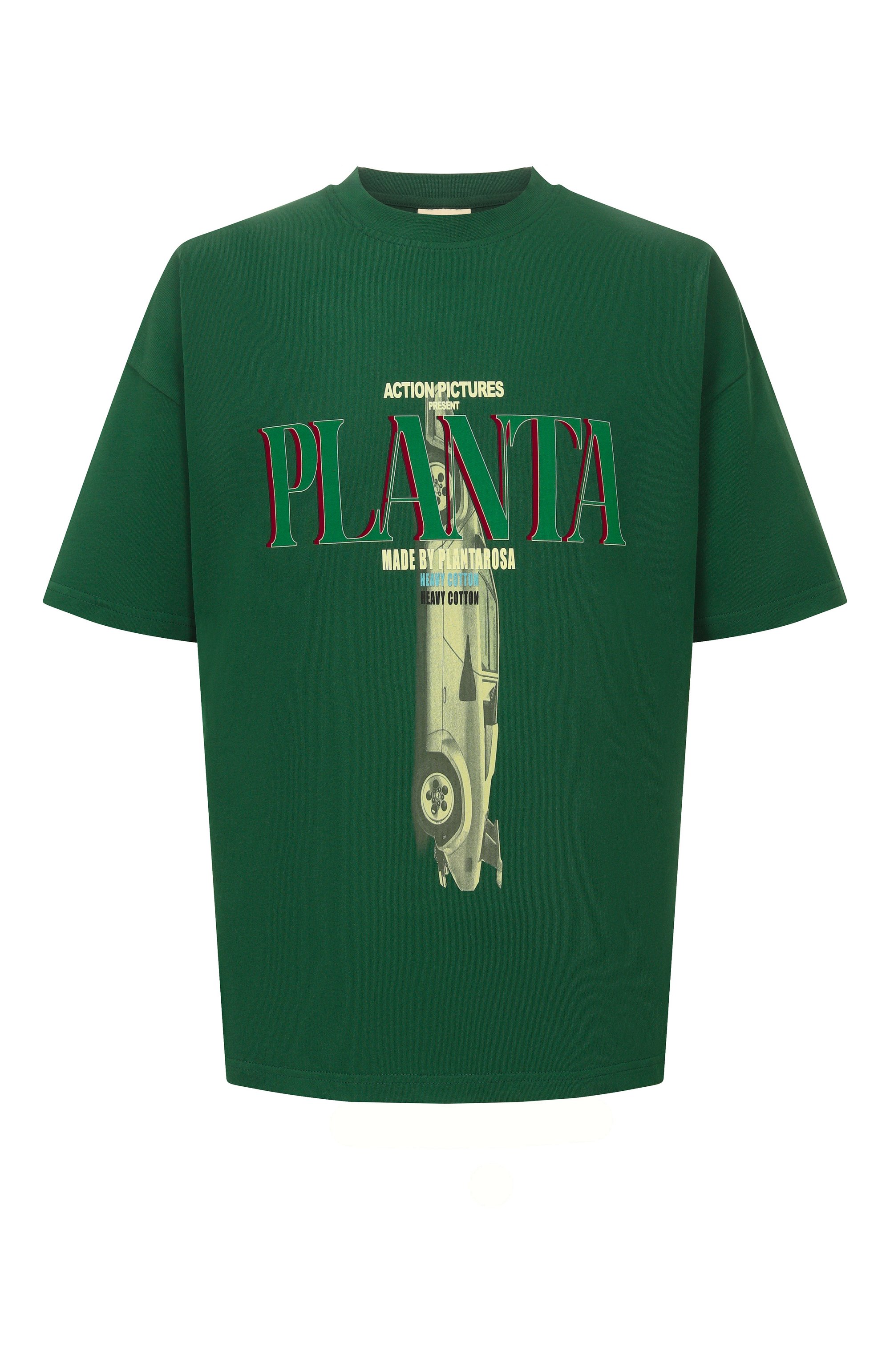 Хлопковая футболка PLANTA ROSA, арт. PR/T01/PITSTOP-NOIR/220VELVET, фото 1