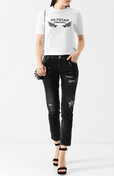 Хлопковая футболка DSQUARED2, арт. S75GC0850/S22427, фото 2