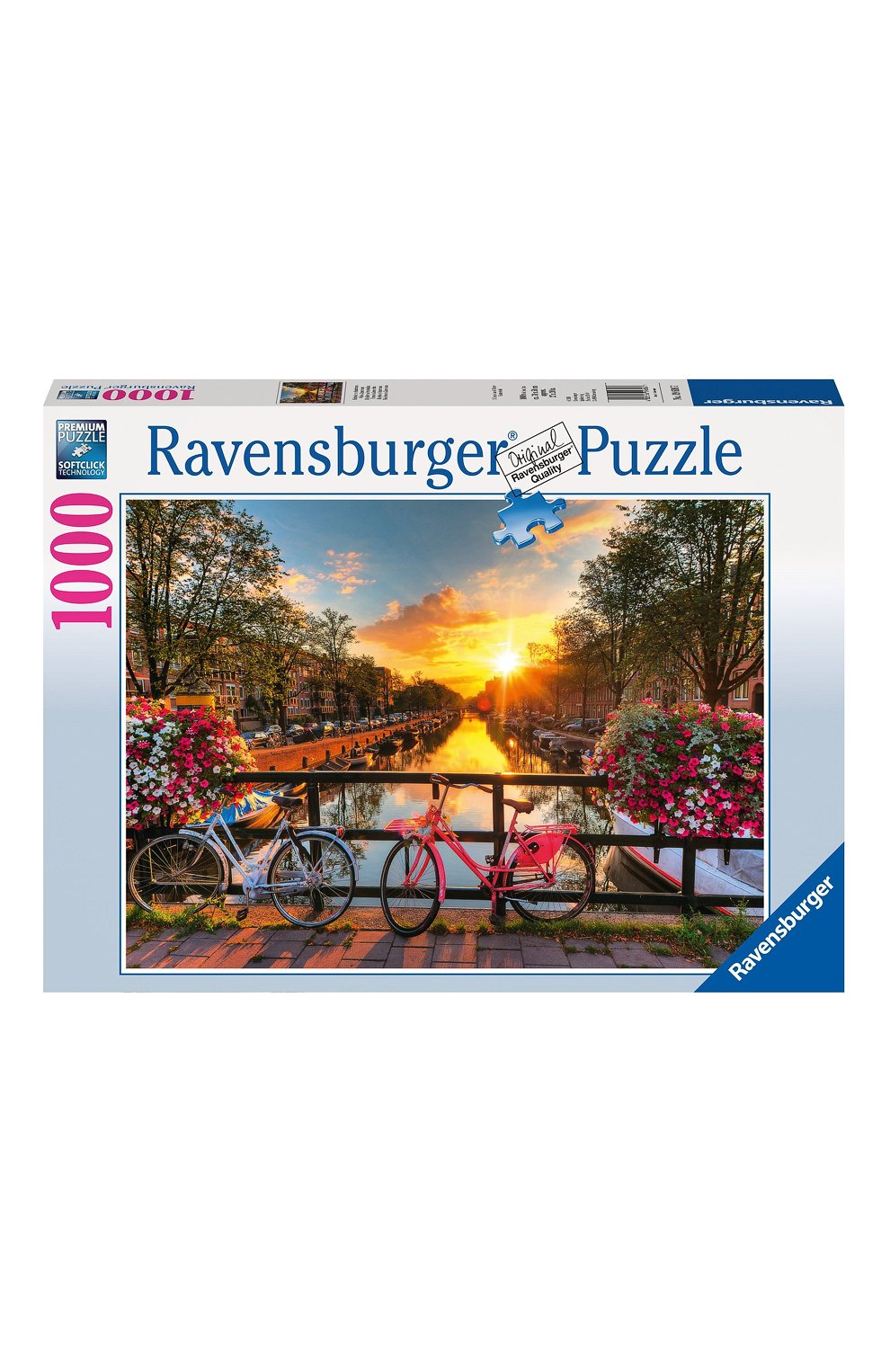 Пазл велосипеды в амстердаме 1000 деталей RAVENSBURGER, арт. 19606, фото 2