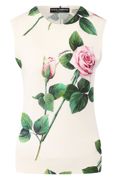 Топ из смеси кашемира и шелка DOLCE & GABBANA, арт. FX620T/JAHHW, фото 1