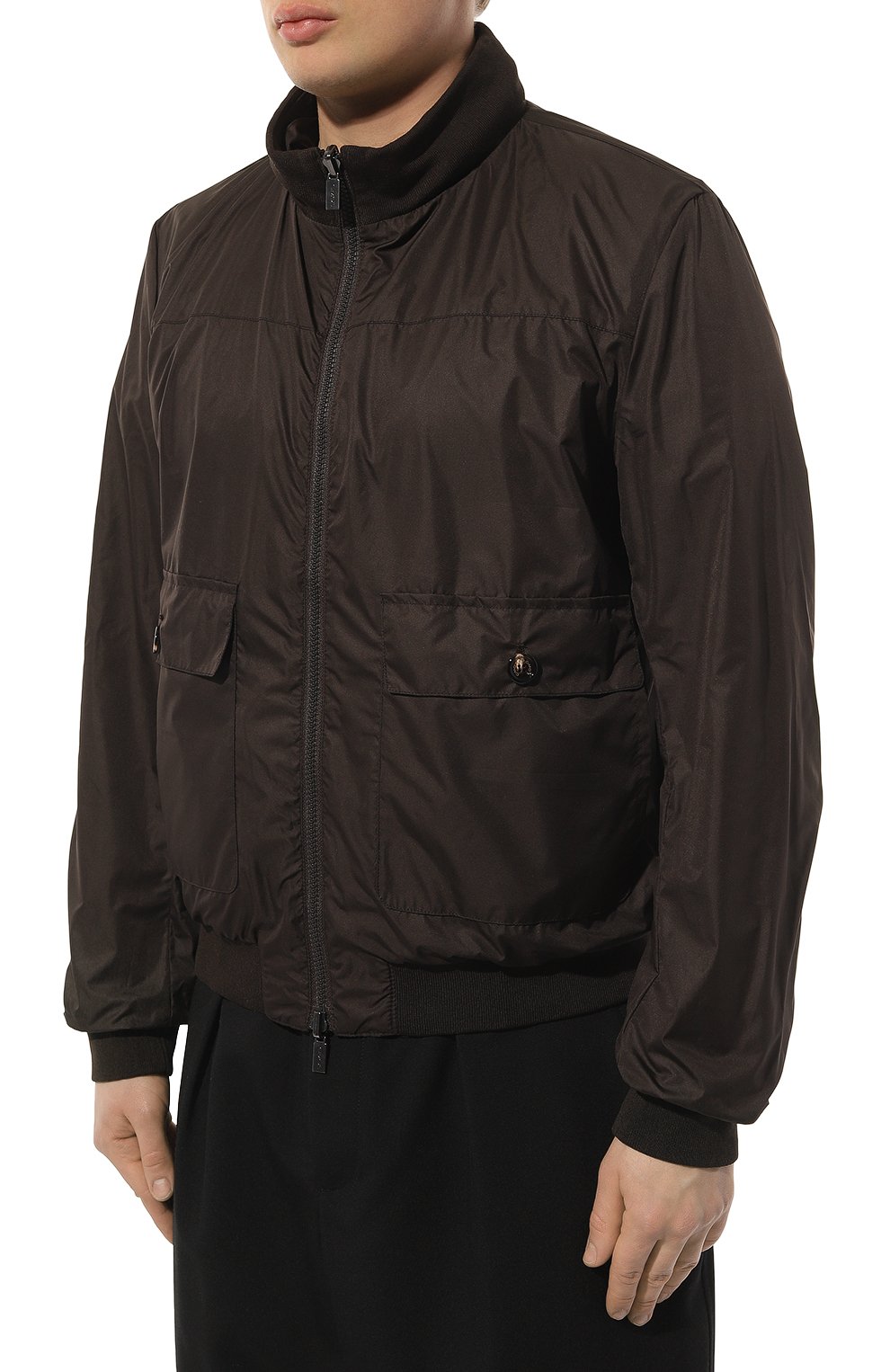 Двусторонний бомбер GIMO'S темно-коричневого цвета по цене 108000 руб., арт. 4S20.1.010.89R, фото 7 Двусторонний бомбер GIMO'S, арт. 4S20.1.010.89R, фото 7