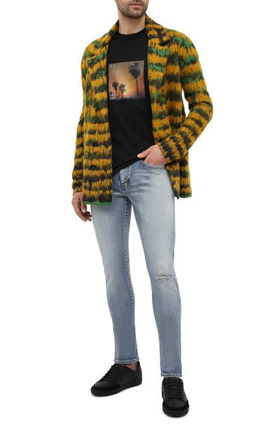 Хлопковая футболка SAINT LAURENT, арт. 646354/Y36AC, фото 2