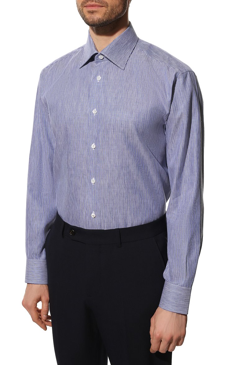Сорочка из хлопка и льна BRIONI, арт. RCA20M/P105C, фото 3
