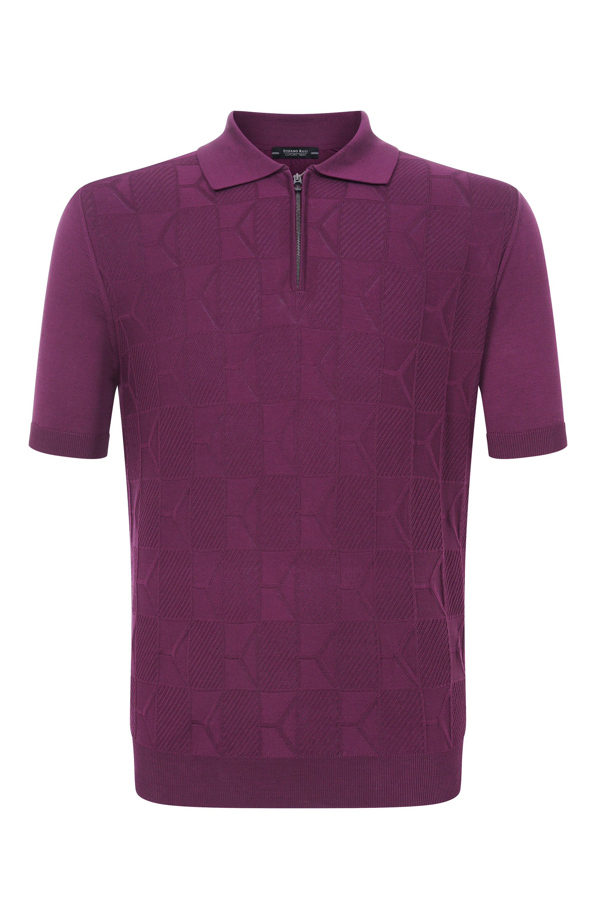 Хлопковое поло STEFANO RICCI фиолетового цвета по цене 110000 руб., арт. K818111P31/F26277, фото 1 Хлопковое поло STEFANO RICCI, арт. K818111P31/F26277, фото 1