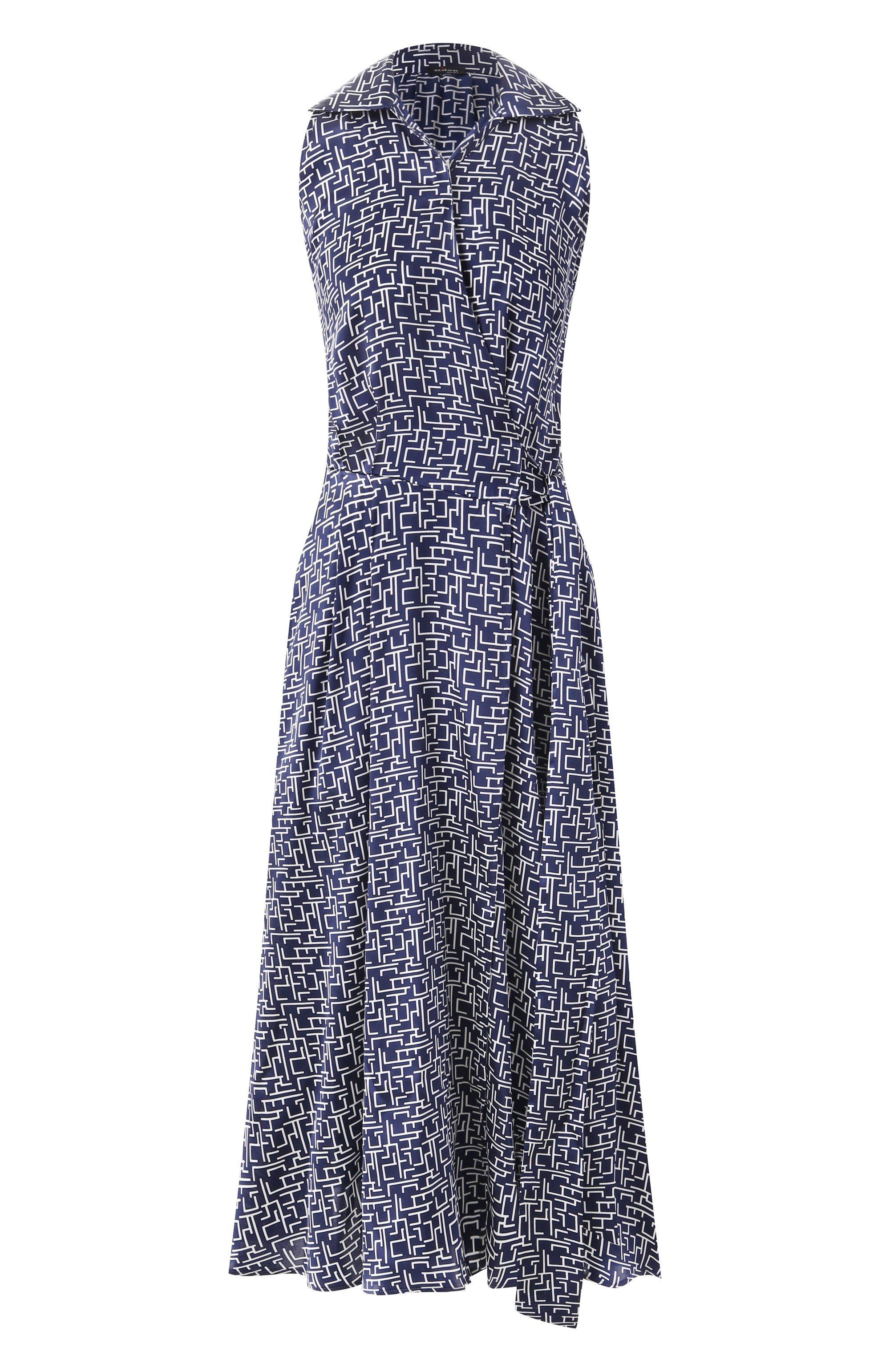 Атласное платье KITON синего цвета по цене 244000 руб., арт. D59305K0926E07, фото 1 Атласное платье KITON, арт. D59305K0926E07, фото 1