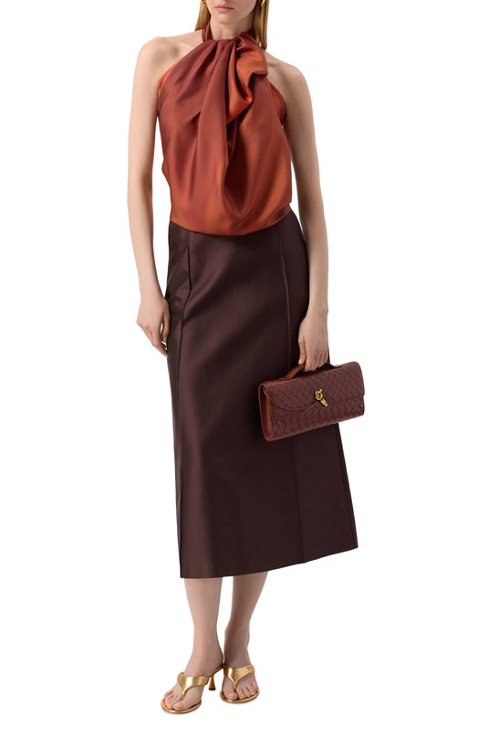 Шелковый платок Kiton D53754K0530H04 Красный  D53754K0530H04 Фото 3