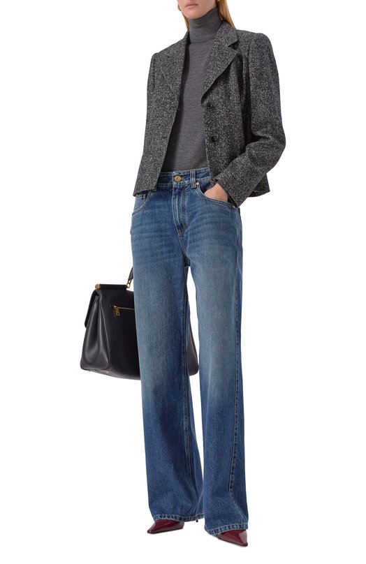 Кашемировая водолазка Dolce & Gabbana FXW42Z/JBW0P Серый  FXW42Z/JBW0P Фото 2