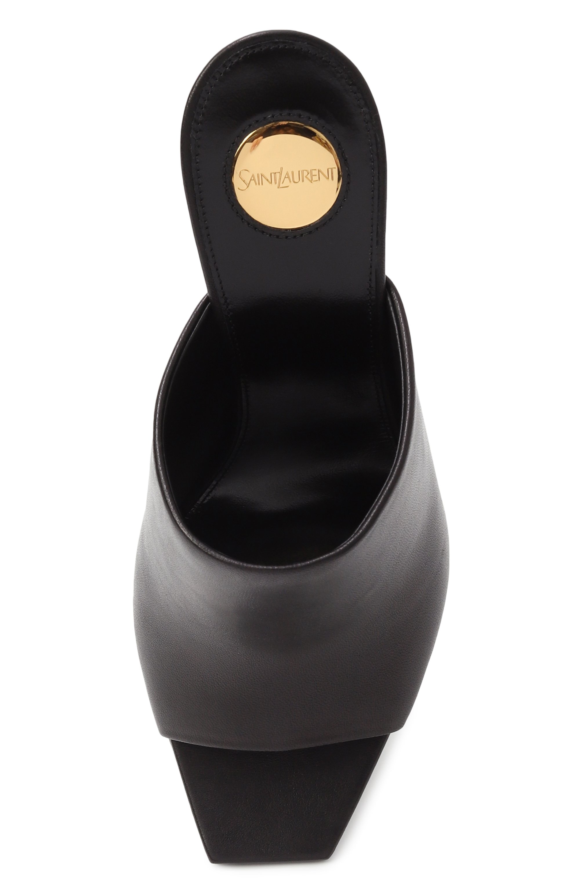 Кожаные мюли jill 95 SAINT LAURENT, арт. 818037/AADGZ, фото 6