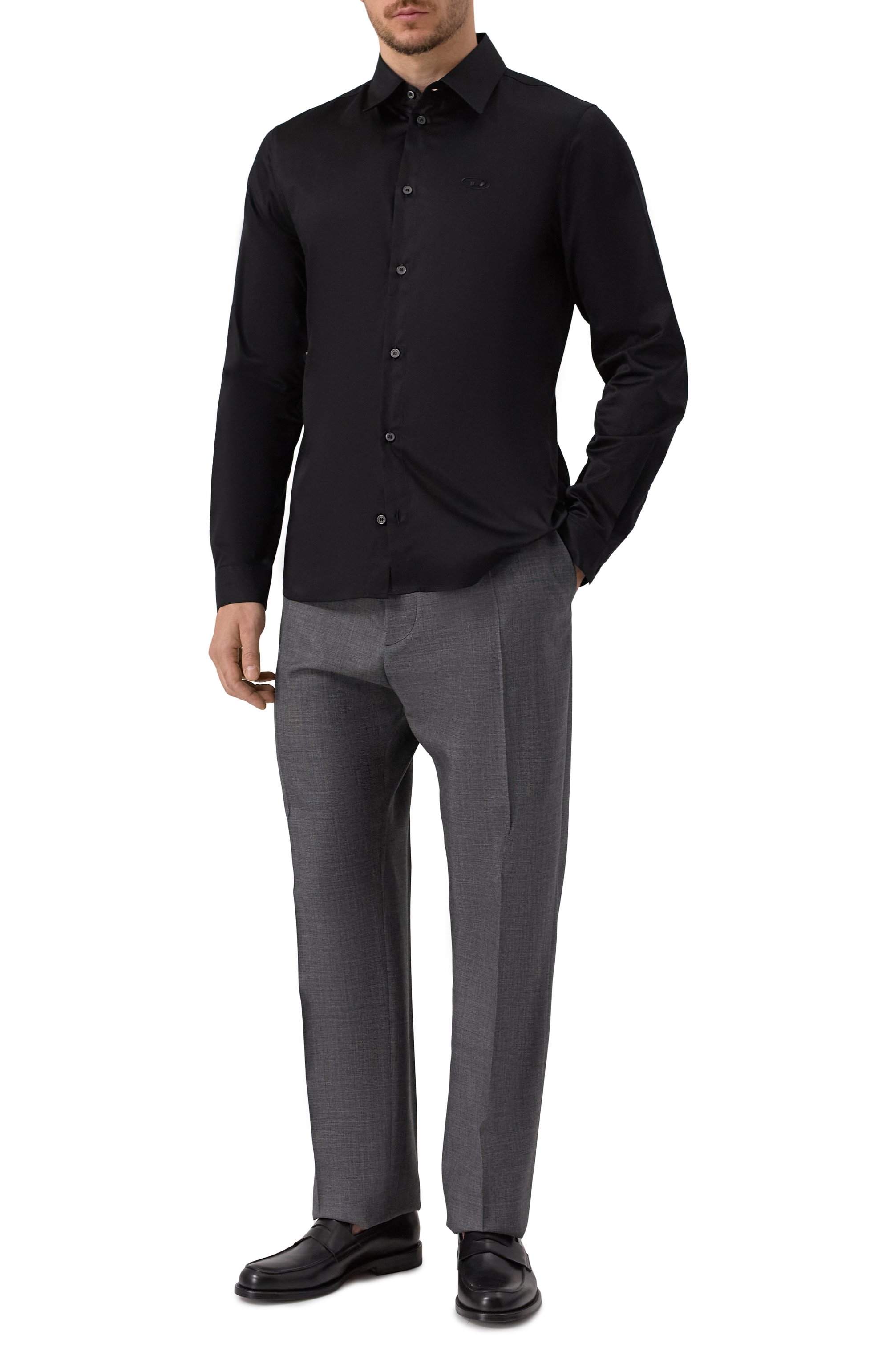 Хлопковая рубашка DIESEL, арт. A19670/0QFAV, фото 2