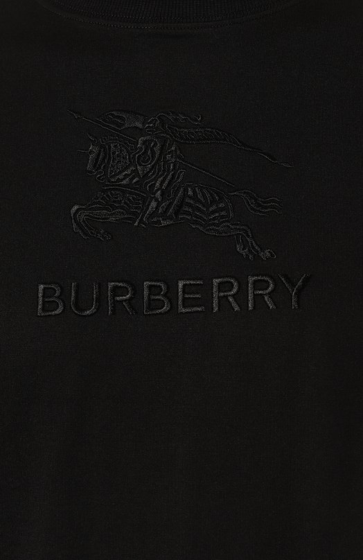 Хлопковая футболка Burberry 8072750 Чёрный  8072750 Фото 5