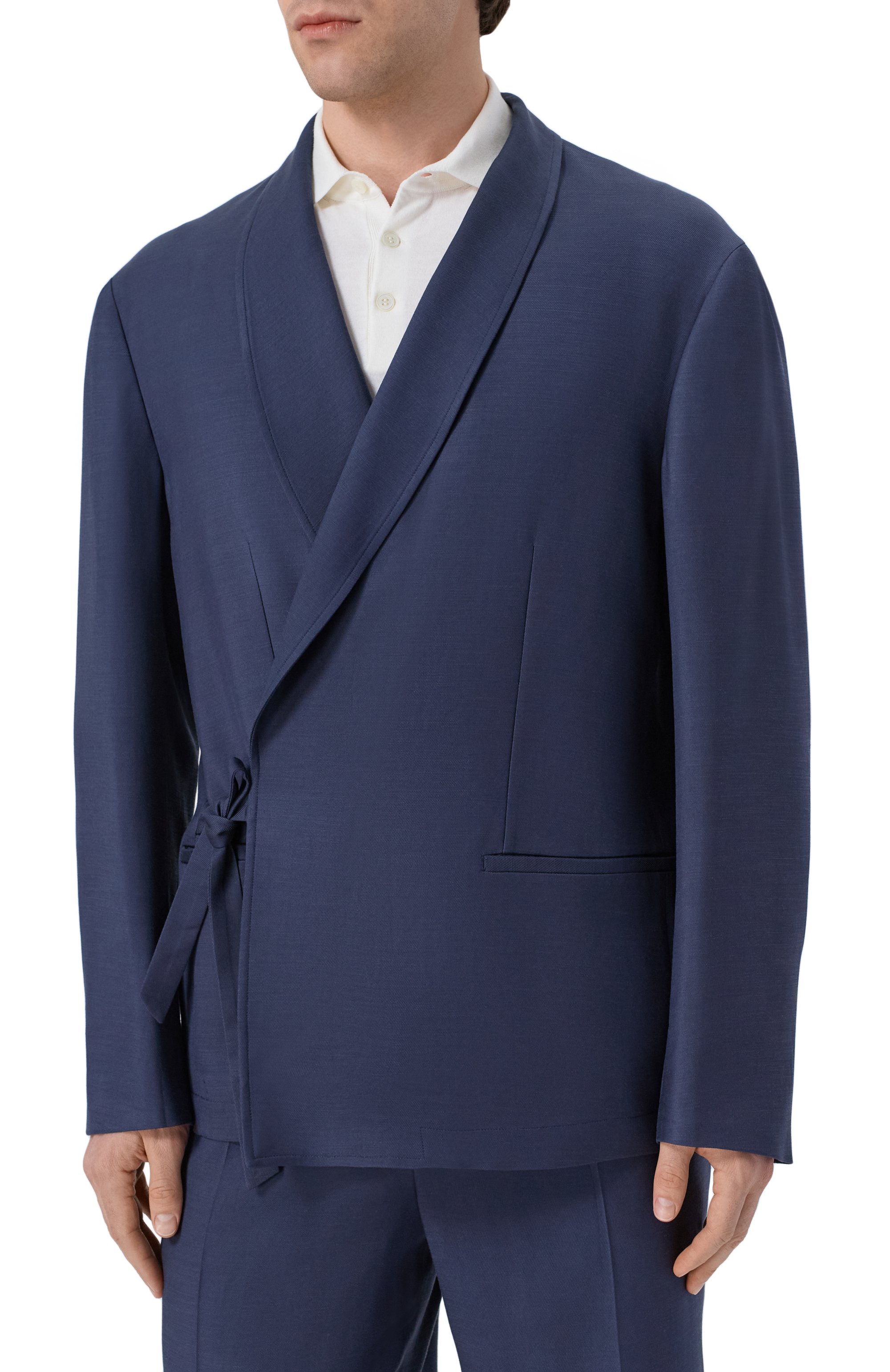 Пиджак из вискозы и лиоцелла 12 STOREEZ, арт. 137240, фото 3