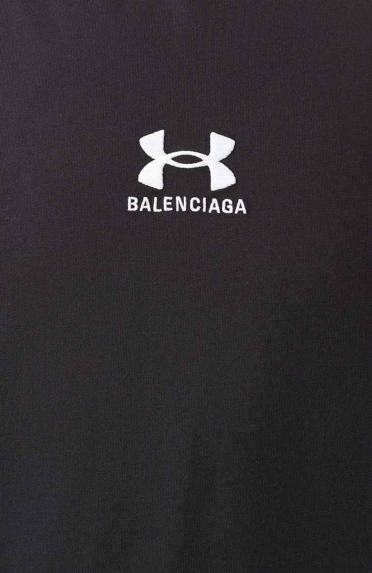 Мужского хлопковая футболка balenciaga х under armour BALENCIAGA черного цвета, арт. 787349/TRVB7 | Фото 9 (Стили: Кэжуэл; Принт: Без принта; Нос: Не проставлено; Региональные ограничения белый список (Axapta Mercury): Не проставлено; Женское Кросс-КТ: Футболка-одежда; Материал внешний: Хлопок)