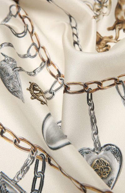 Шелковый платок ALEXANDER MCQUEEN, арт. 641189/3001Q, фото 2