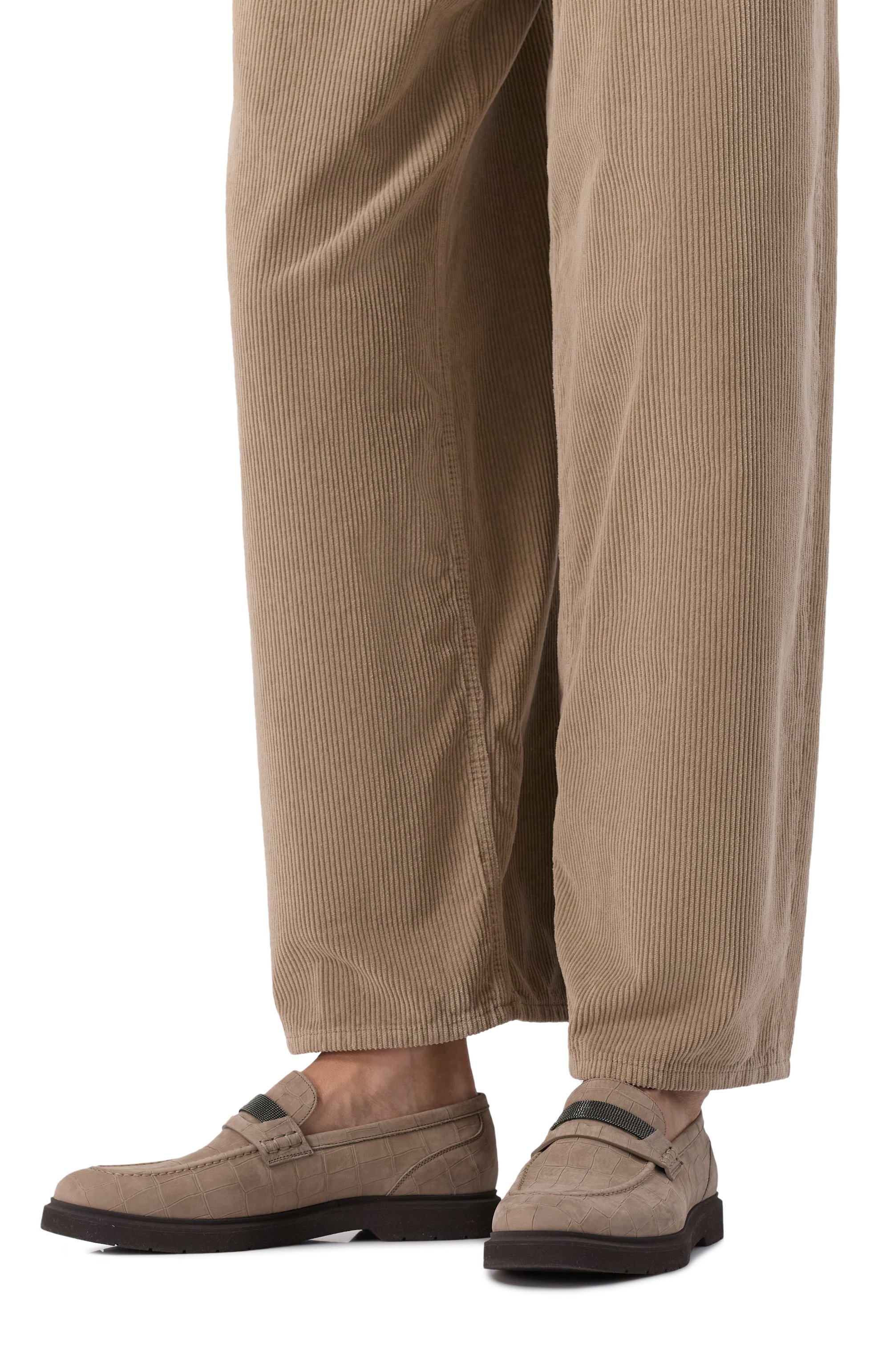 Пенни-лоферы из нубука BRUNELLO CUCINELLI, арт. MZDCG2370P, фото 3