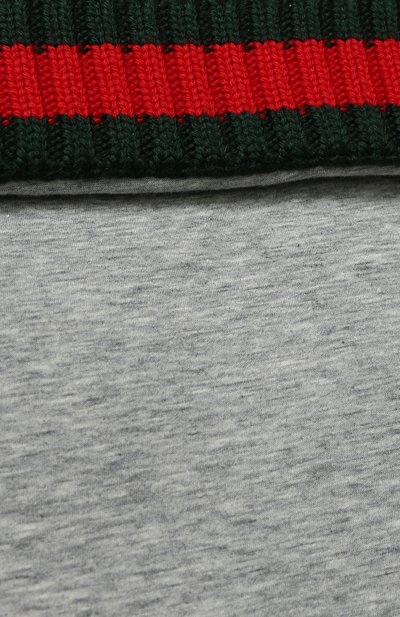 Хлопковый конверт с вязаной отделкой GUCCI, арт. 478417/X9A87, фото 3